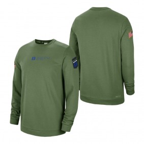 Duke Blue Devils Nike Military Pullover Sweatshirt Olive