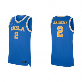 Dylan Andrews UCLA Bruins Jordan Brand Replica Basketball Jersey Blue