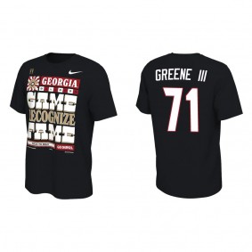 Earnest Greene III Georgia Bulldogs Nike College Football Playoff 2022 National Champions Locker Room T-Shirt Black