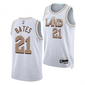 2023 NBA Draft Emoni Bates #21 Cavaliers White City Edition Jersey