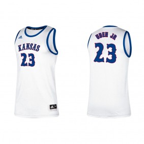 Ernest Udeh Jr. Kansas Jayhawks adidas Alumni Classic College Basketball Jersey White
