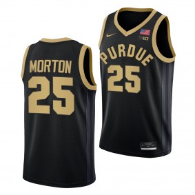 Purdue Boilermakers Ethan Morton College Basketball uniform Black #25 Jersey 2022-23