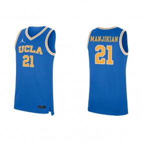 Evan Manjikian UCLA Bruins Jordan Brand Replica Basketball Jersey Blue