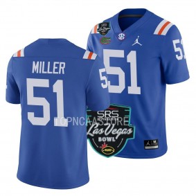 Ventrell Miller Florida Gators 2022 Las Vegas Bowl Blue College Football Jersey