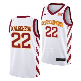 Iowa State Cyclones Gabe Kalscheur White #22 Jersey 2022-23 College Basketball