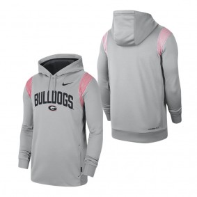 Georgia Bulldogs 2022 Game Day Sideline Performance Pullover Hoodie Gray