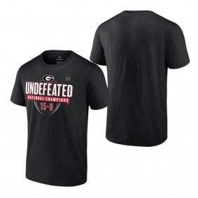 Georgia Bulldogs Fanatics Branded College Football Playoff 2022 National Champions Hometown Undefeated T-Shirt Black