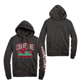 Georgia Bulldogs League Collegiate Wear College Football Playoff 2022 National Champions Two-Hit Tri-Blend Pullover Hoodie Heather Charcoal