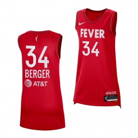 Grace Berger Rebel Edition Indiana Fever Red 2023 WNBA Draft Jersey Unisex