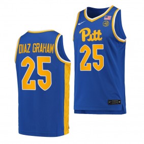 Pitt Panthers Guillermo Diaz Graham Royal #25 Replica Jersey 2022-23 College Basketball
