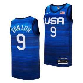 Hailey Van Lith USA Basketball #9 Blue 2022 Women's FIBA World Cup Jersey Unisex Limited Edition