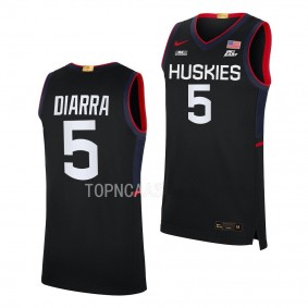 UConn Huskies Hassan Diarra Black #5 Jersey Limited Basketball