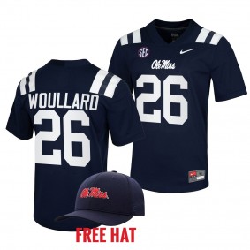 Ole Miss Rebels Isaiah Woullard 2022-23 Untouchable Game Navy Jersey Free Hat
