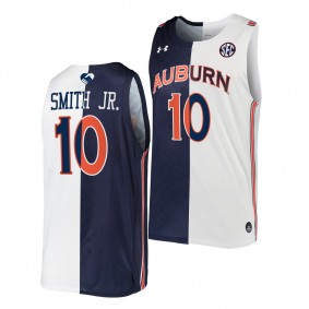 Jabari Smith Jr. 10 Auburn Tigers 2022 Split Edition Jersey Navy White Unite As One