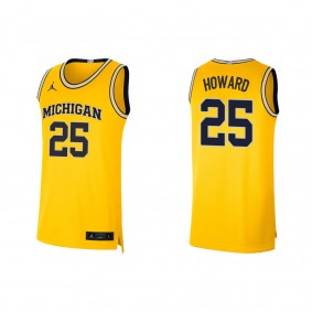 Jace Howard Michigan Wolverines Jordan Brand Limited Basketball Jersey Maize
