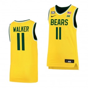 Baylor Bears Jada Walker #11 College Basketball Replica Gold Jersey Women's