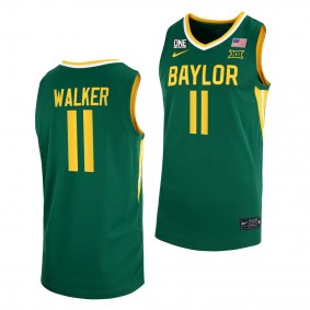 Baylor Bears Jada Walker #11 College Basketball Replica Green Jersey Women's