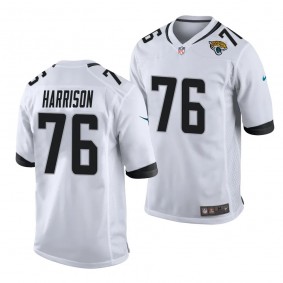 2023 NFL Draft Anton Harrison Jacksonville Jaguars #76 White Game Jersey Men's