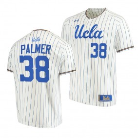 Jake Palmer UCLA Bruins #38 White College Baseball Stripes Jersey