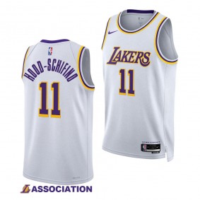 2023 NBA Draft Jalen Hood-Schifino #11 Lakers White Association Edition Jersey