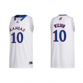 Jalen Wilson Kansas Jayhawks adidas College Basketball Jersey White