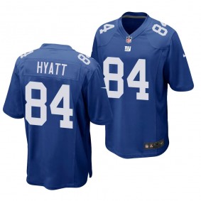 New York Giants Jalin Hyatt 2023 NFL Draft Royal Game Jersey Men