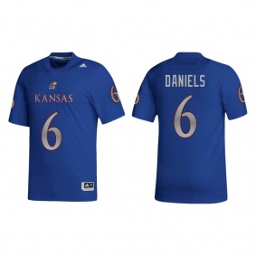 Jalon Daniels Kansas Jayhawks adidas NIL Replica Football Jersey Royal