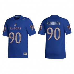 Jereme Robinson Kansas Jayhawks adidas NIL Replica Football Jersey Royal