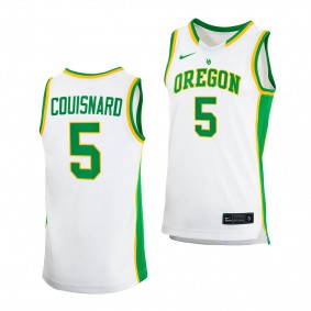 Jermaine Couisnard #5 Oregon Ducks College Basketball Jersey 2023-24 White