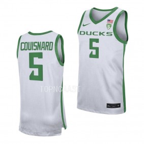 Jermaine Couisnard #5 Oregon Ducks Replica Basketball Jersey 2022-23 White