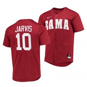 Alabama Crimson Tide Jim Jarvis 2022 College Baseball Replica Crimson #10 Jersey