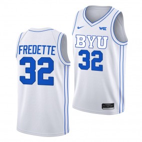 Jimmer Fredette BYU Cougars #32 White College Basketball Jersey 2022-23