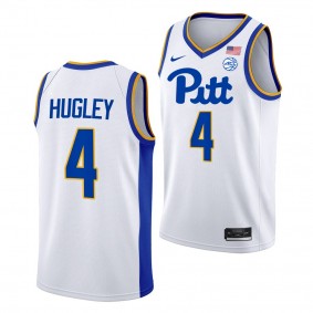 John Hugley Pitt Panthers #4 White College Basketball Jersey 2022-23 Home