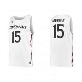 John Newman III Cincinnati Bearcats College Replica Basketball Jersey White