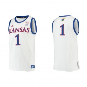 Joseph Yesufu Kansas Jayhawks adidas Authentic College Basketball Jersey White