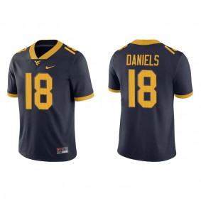 JT Daniels West Virginia Mountaineers Nike Home Game Jersey Navy