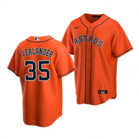 Houston Astros Justin Verlander 2022 Replica Orange #35 Jersey Alternate