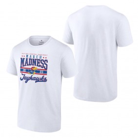 Kansas Jayhawks Fanatics Branded 2023 NCAA Men's Basketball Tournament March Madness T-Shirt White
