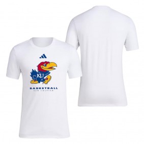 Kansas Jayhawks On Court Fresh T-Shirt White