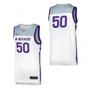 Kansas State Wildcats Nike Replica Basketball Jersey White