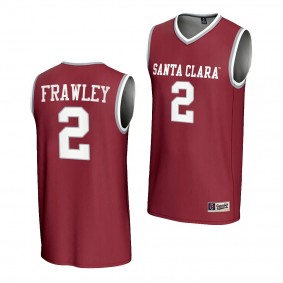 Keeley Frawley Santa Clara Broncos #2 Maroon Womens Basketball Jersey Unisex NIL Lightweight