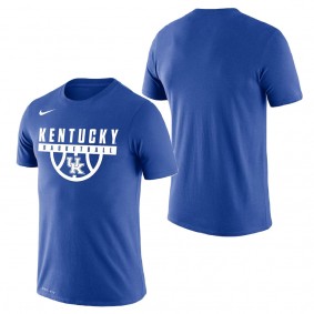 Kentucky Wildcats Basketball Drop Legend Performance T-Shirt Royal