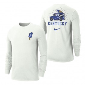 Kentucky Wildcats Campus Ice Cream Long Sleeve T-Shirt White