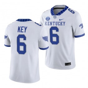 Dane Key Kentucky Wildcats College Football White Men Game 6 Jersey 2023