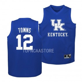 Youth Kentucky Wildcats Karl-Anthony Towns Blue Alumni Basketball Replica Jersey