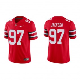 Kenyatta Jackson Ohio State Buckeyes Nike Game College Football Jersey Red