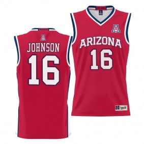 Arizona Wildcats Keshad Johnson Red #16 NIL Basketball Jersey Lightweight Unisex