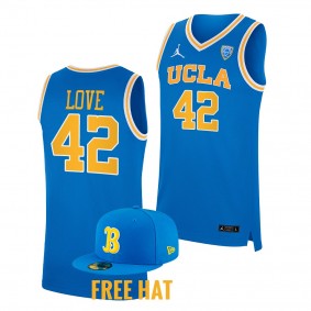 Kevin Love #42 UCLA Bruins College Basketball Free Hat Jersey Blue