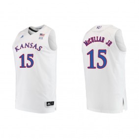 Kevin McCullar Jr. Kansas Jayhawks adidas Replica Swingman College Basketball Jersey White