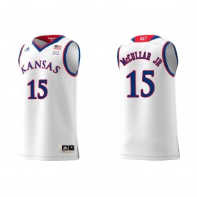 Kevin McCullar Jr. Kansas Jayhawks adidas Replica Swingman Team College Basketball Jersey White